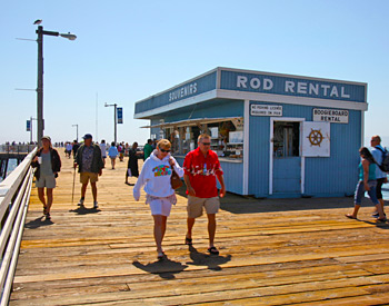 Fishing Rod Rentals on the Pismo Beach Pier