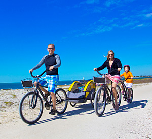 Family Bike Rides near the Beach