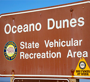 Oceano Dunes Sign