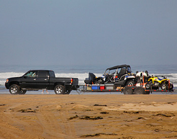 Off Roading on beach 